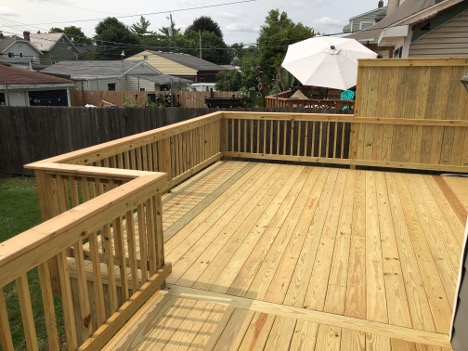 high quality pt pine wooden decks columbus oh